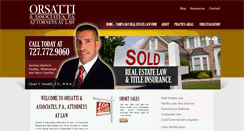 Desktop Screenshot of orsattilaw.com